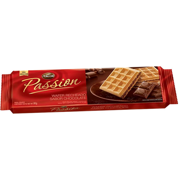 Biscoito Wafer Passion Triunfo 80g - Chocolate