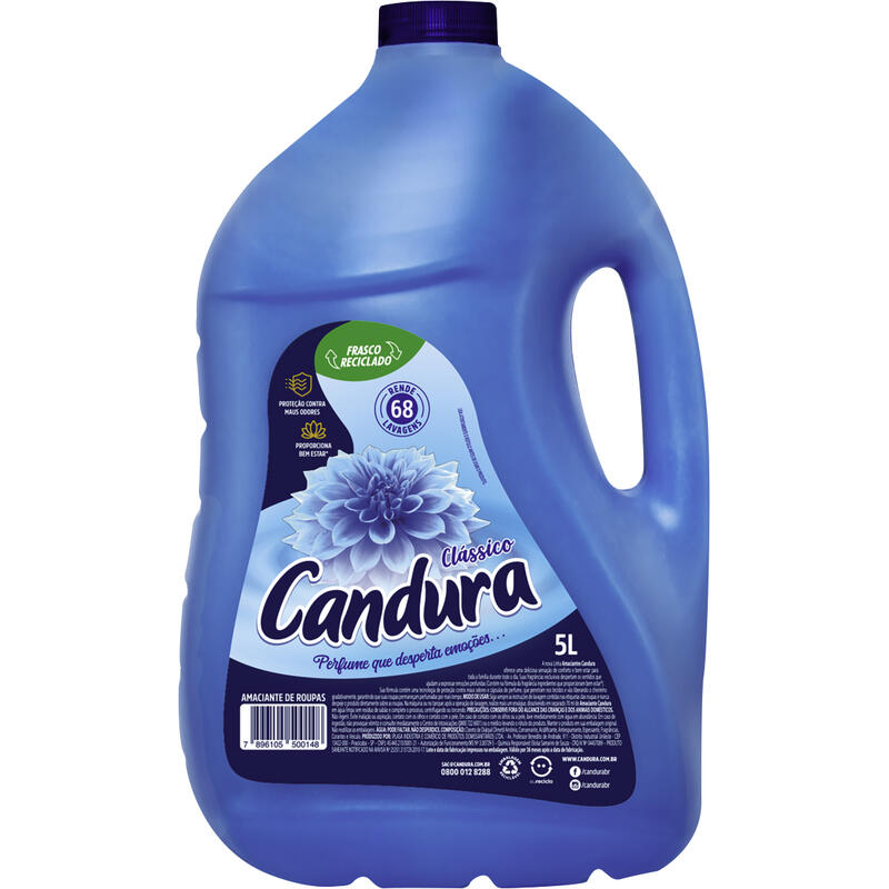 Amaciante para Roupas Candura Clássico 5L