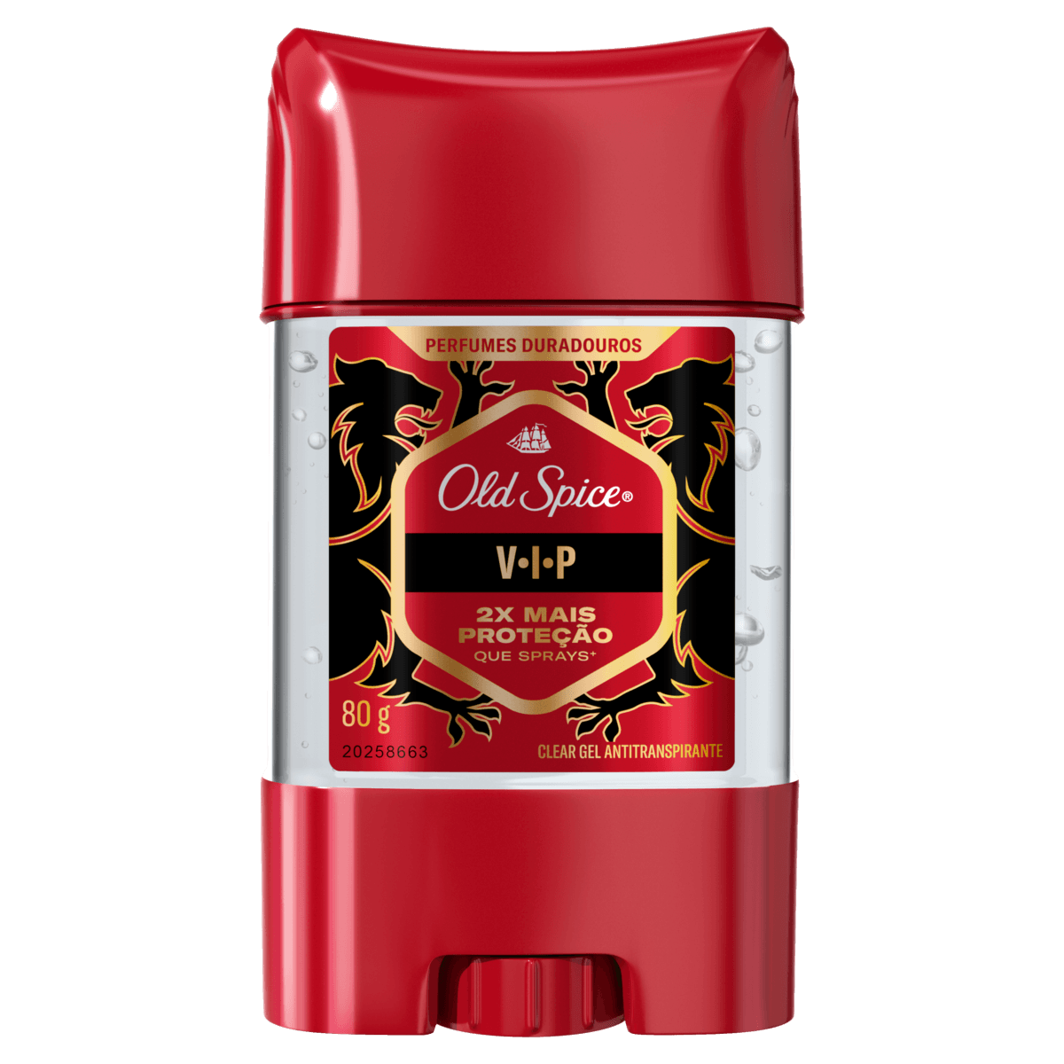Antitranspirante Clear Gel VIP Old Spice 80g