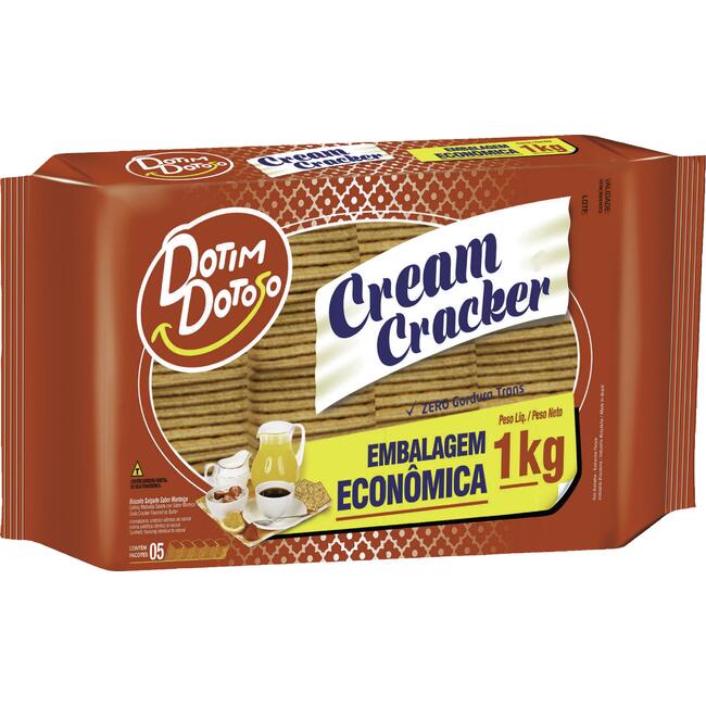 Biscoito Dotim Dotoso Cream Cracker 1kg