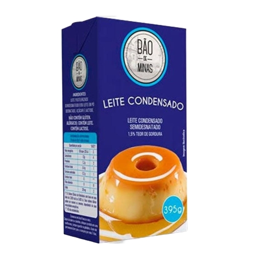 Leite Condensado Bão De Minas Semidesnatado 395g
