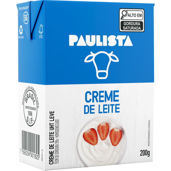 Creme de Leite Paulista 200g