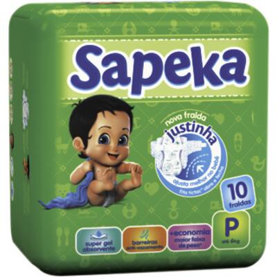 Fralda Descartável Sapeka P 09 un