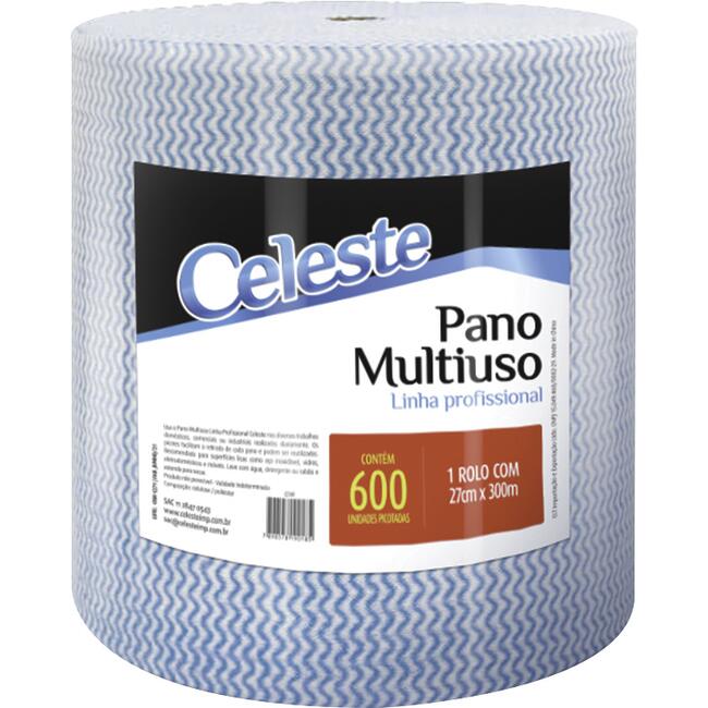 Pano Multiuso Celeste Azul - 300m Rolo