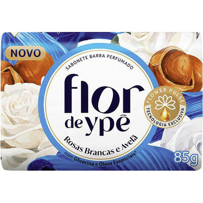 Sabonete Flor de Ypê Rosas Brancas e Avelã 85g