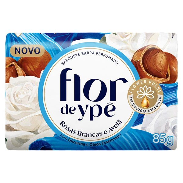 Sabonete Flor de Ypê Rosas Brancas e Avelã 85g