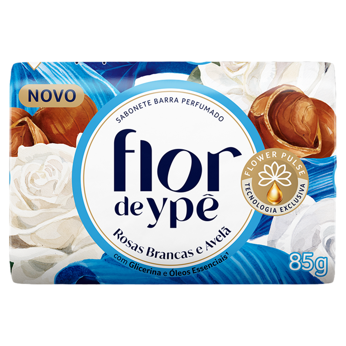 Sabonete Flor de Ypê Rosas Brancas e Avelã 85g