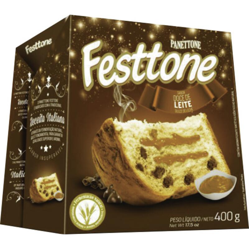 Panettone Trufado Festtone Doce de Leite 400g