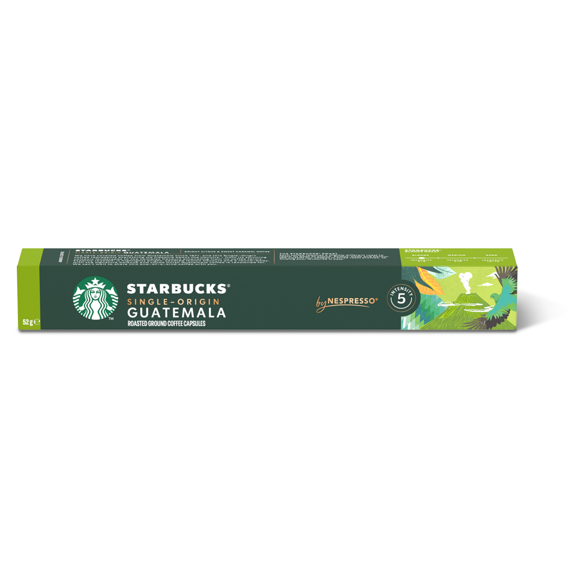 Café em Cápsula Torrado e Moído Guatemala Starbucks Single-Origin Caixa 52g 10 Unidades
