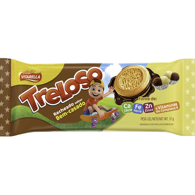Biscoito Recheado Treloso Bem-Casado 37g