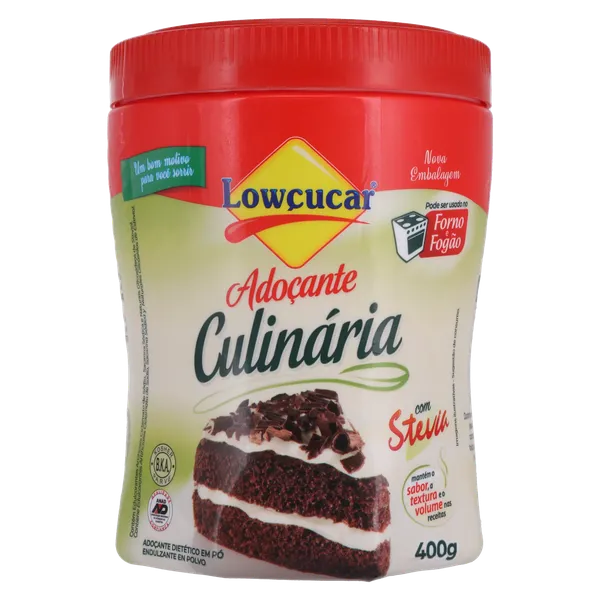 Adoçante em Pó Lowçucar 400g - Culinária - Lata