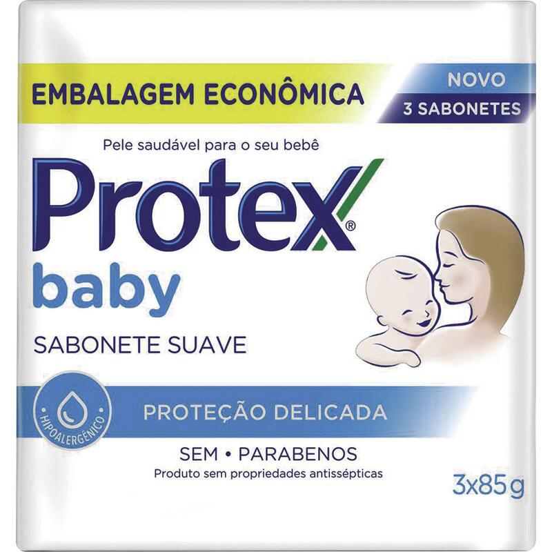 Sabonete Protex Baby Proteção Delicada 3x85g