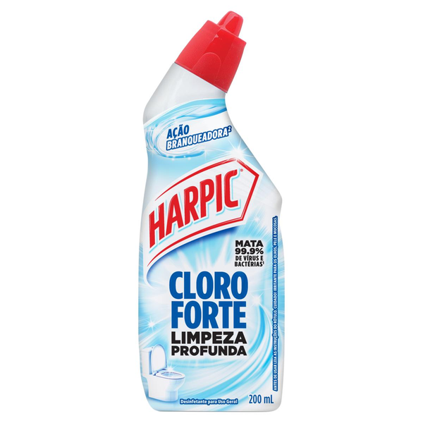 Desinfetante Limpeza Profunda Harpic Cloro Forte Squeeze 200ml