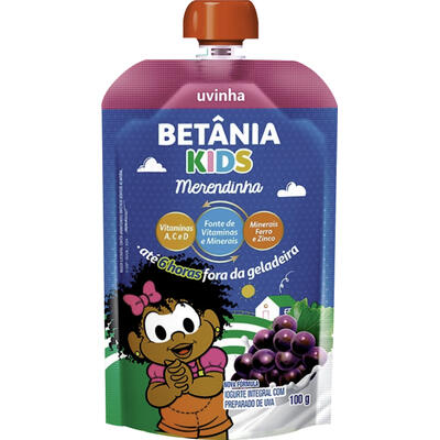 Iogurte Betânia Merendinha Uva 100g