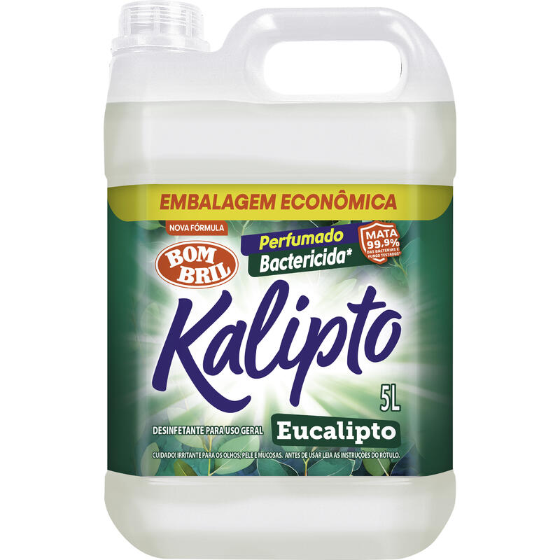 Desinfetante Perfumado Bactericida Eucalipto KALIPTO Galão 5l