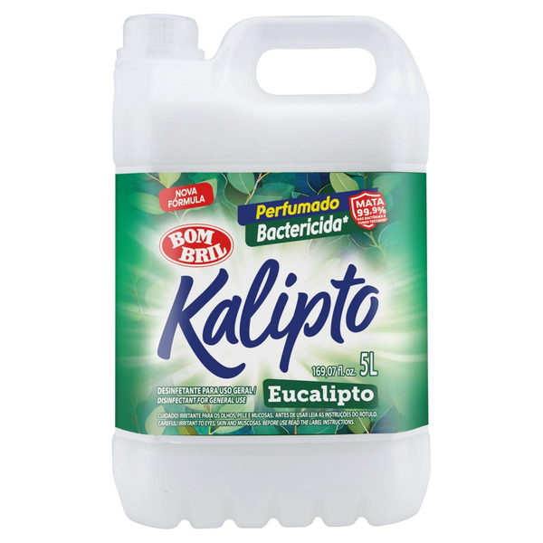 Desinfetante Perfumado Bactericida Eucalipto KALIPTO Galão 5l