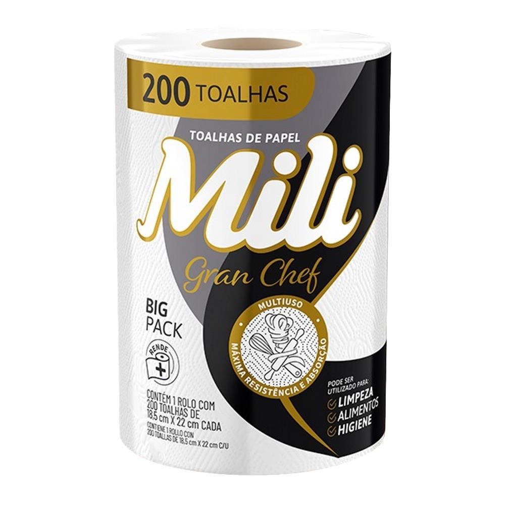 Toalhas de Papel Mili Gran Chef 200 Folhas