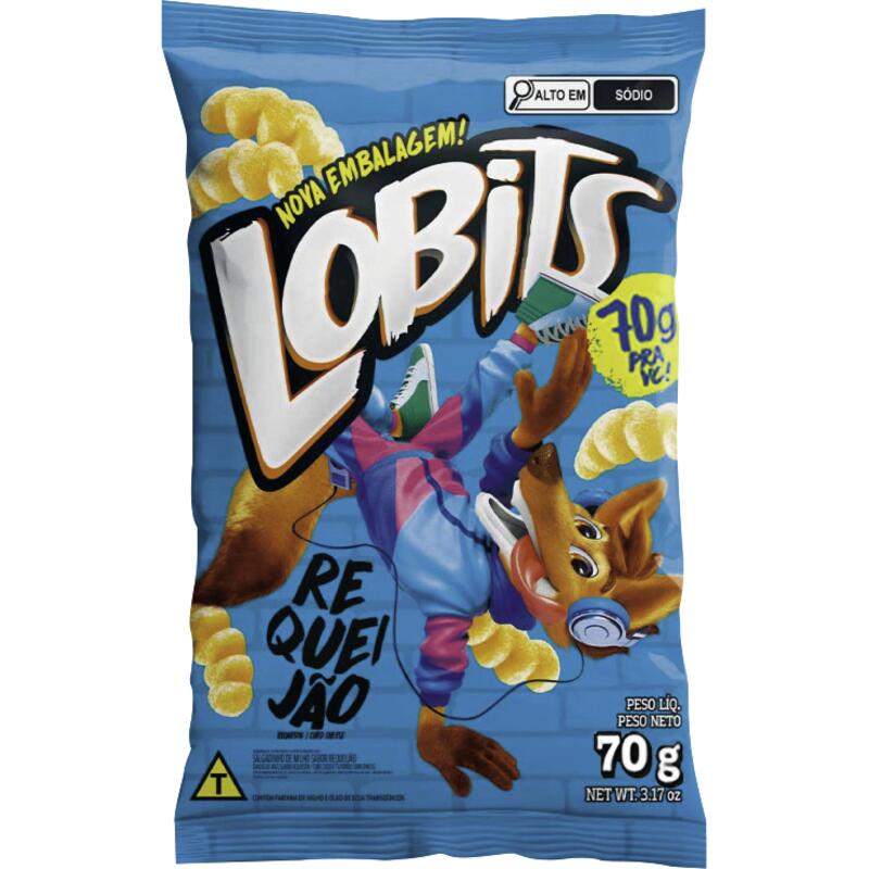 Salgadinho Lobits Requeijão 70g