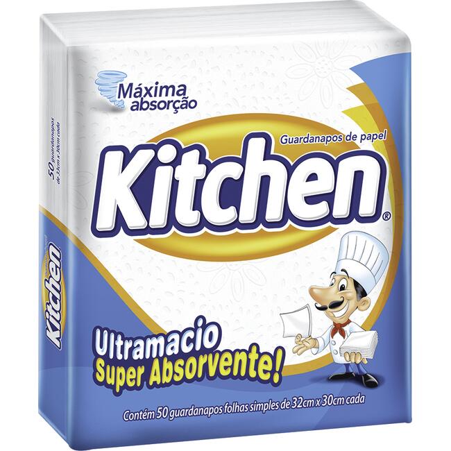 Guardanapo de Papel Kitchen 32x30cm 50 un