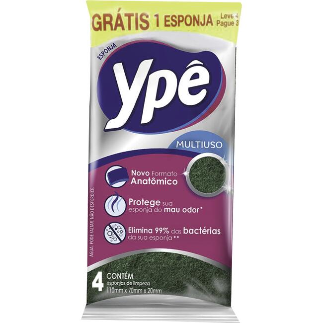 Esponja Multiuso Ypê 4 un