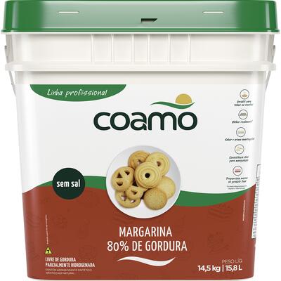 Margarina Coamo 80% Lipídios Sem sal 14,5kg