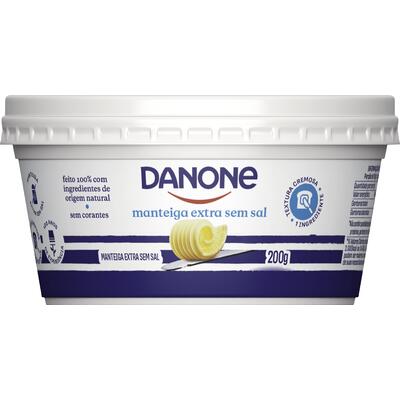 Manteiga Extra sem Sal Danone Pote 200g