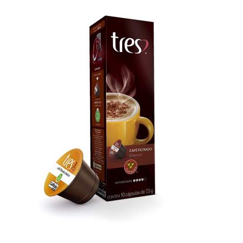 Capsula de Café Filtrado Tradicional 3 Corações 10 unid