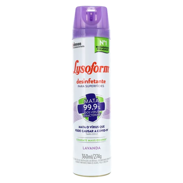 Desinfetante Aerossol Lysoform 360ml - Lavanda