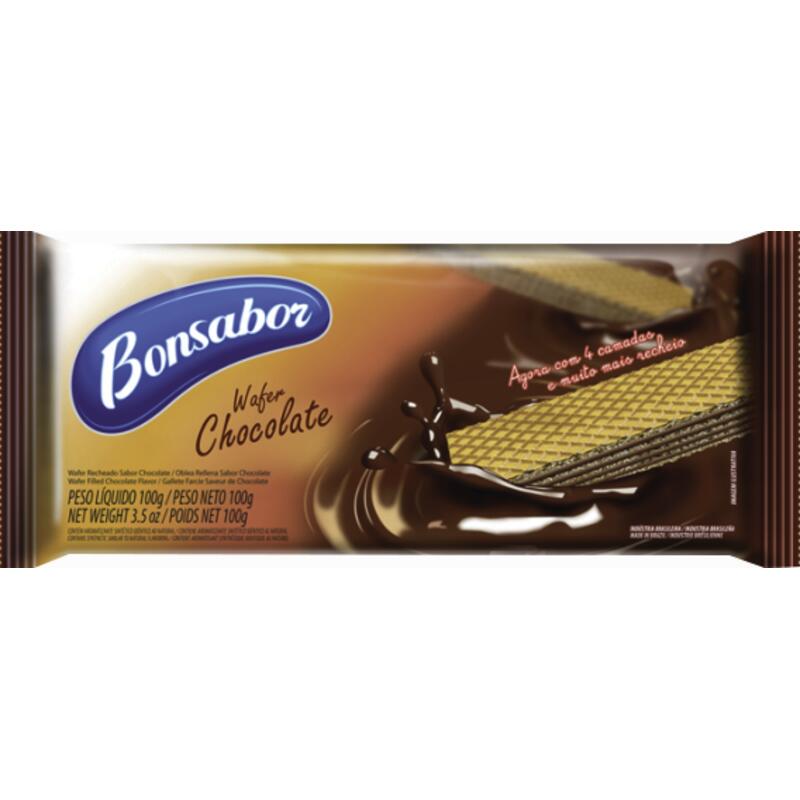 Biscoito Wafer Bonsabor Chocolate 100g