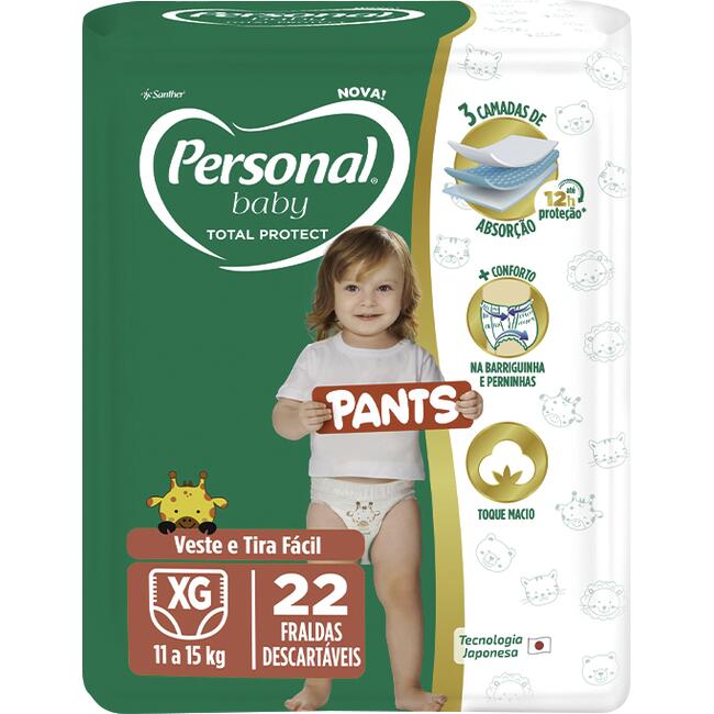Fralda Descartável Personal Jumbo Pants XG 22 un