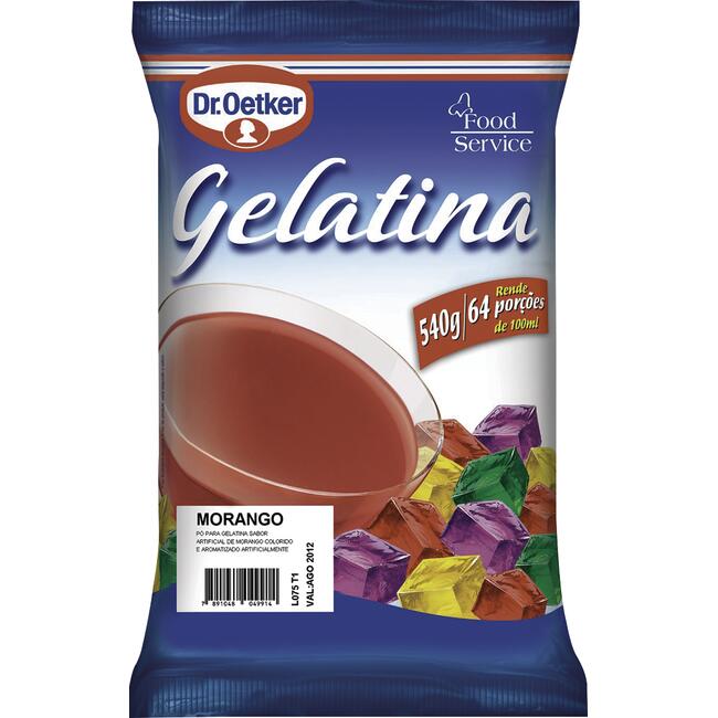 Gelatina Dr. Oetker Morango 540g