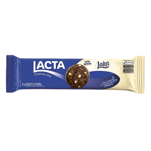 Biscoito Cookies lacta Laka 80g