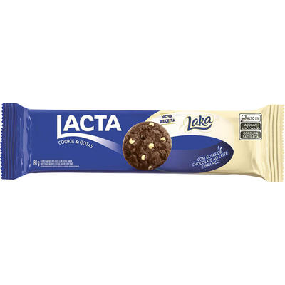 Biscoito Cookies lacta Laka 80g