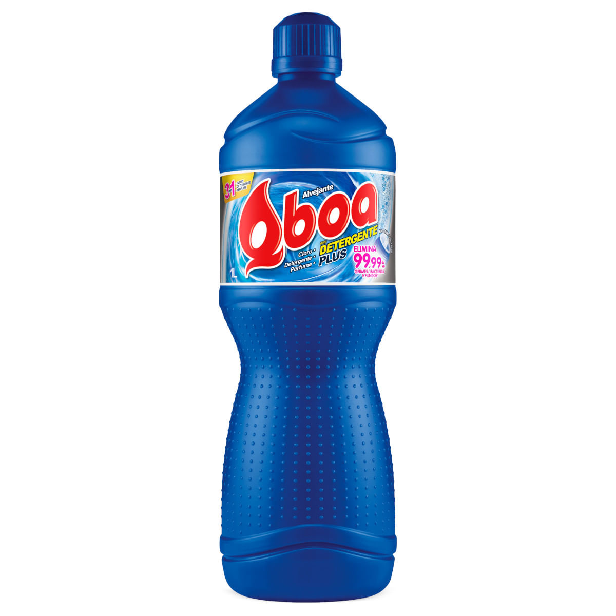 Alvejante com Detergente Qboa 3 em 1 Plus 1L