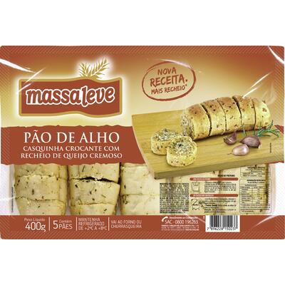 Pão de Alho Massa Leve Tradicional 400g