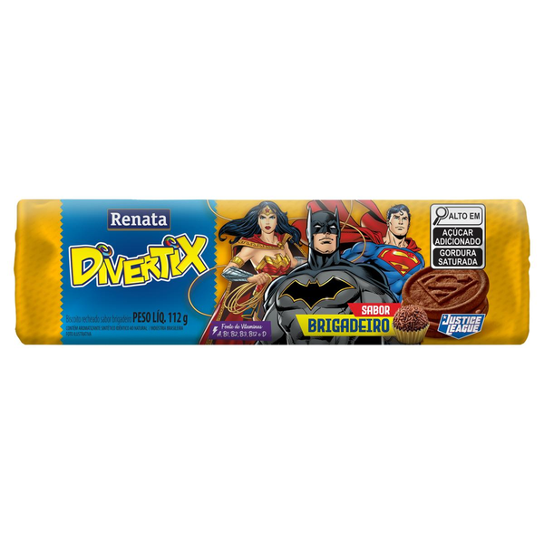 Biscoito Recheado Renata 112g -  Divertix - Brigadeiro