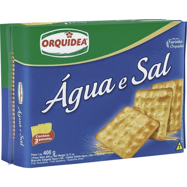Biscoito Orquídea Água e Sal 400g