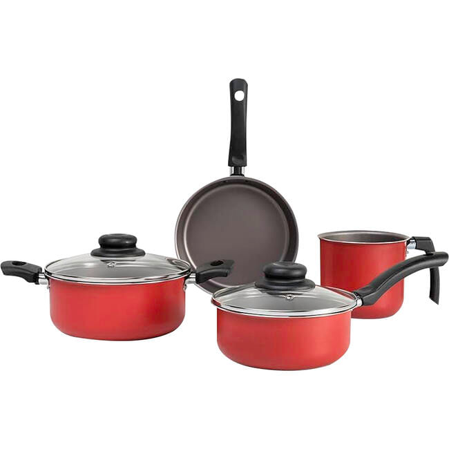 Conjunto Panela Brinox Ruby Vermelho 4 pçs