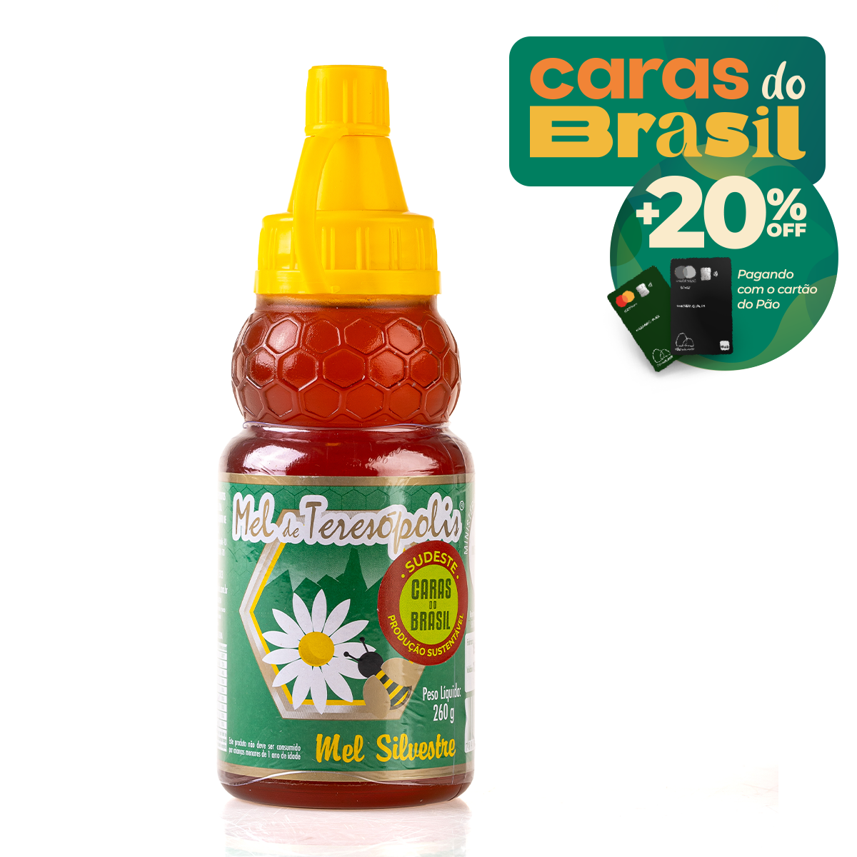 Mel Silvestre de TERESOPÓLIS - Caras do Brasil Bisnaga 260g