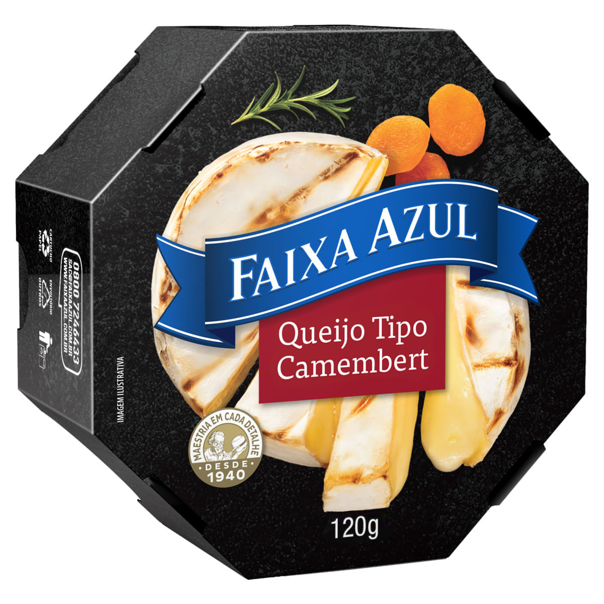 Queijo Camembert Faixa Azul 120g