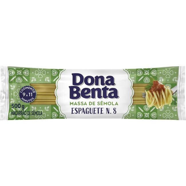 Macarrão de Sêmola Dona Benta Espaguete 500g