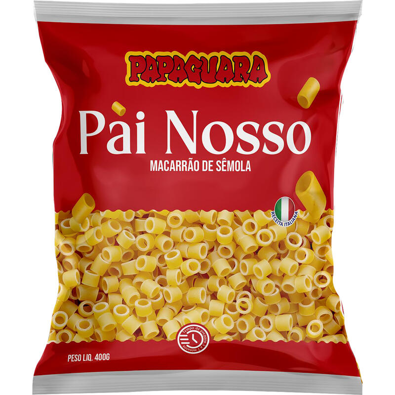 Macarrão de Sêmola Papaguara Pai Nosso 400g