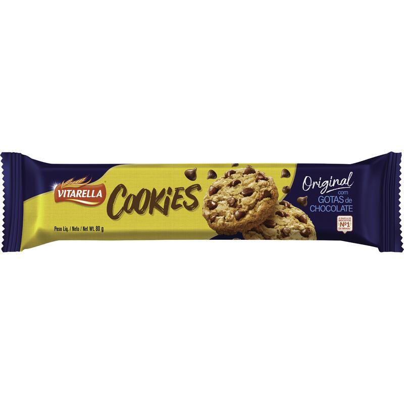 Biscoito Cookies Vitarella Baunilha 80g