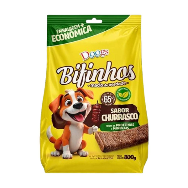 Bifinho Doogs 800g - Carne