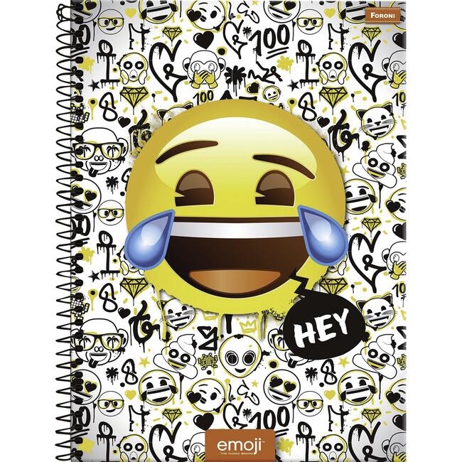 Caderno Espiral Foroni Emoji 96 folhas un