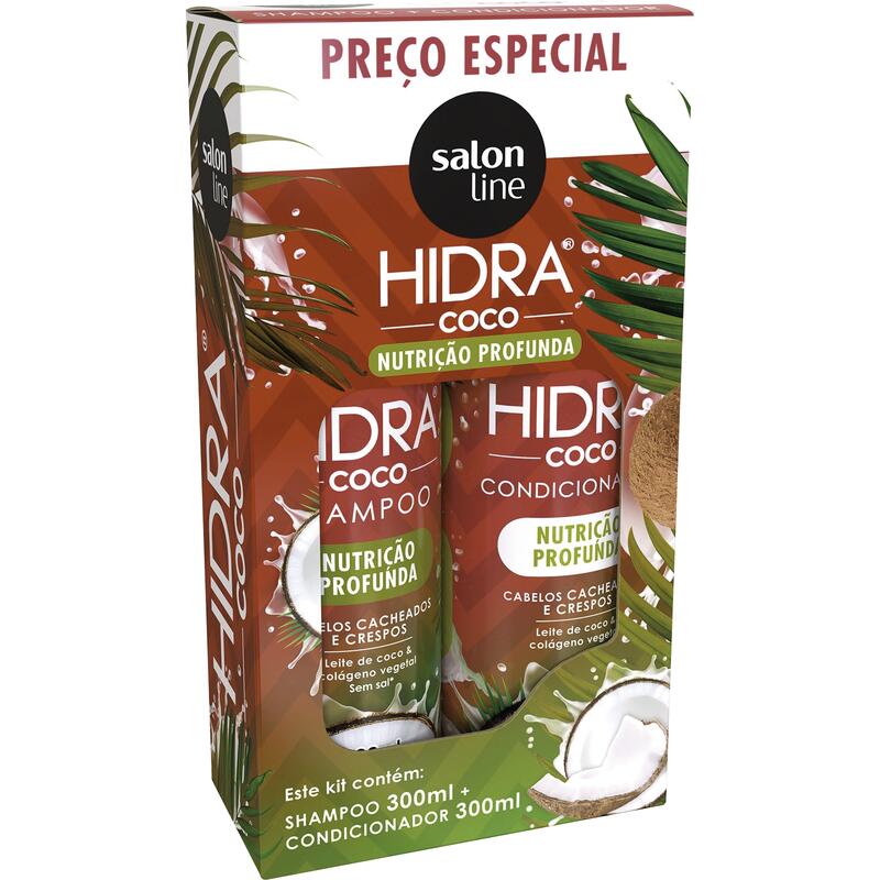 Kit Salon Line Shampoo + Condicionador Hidra coco