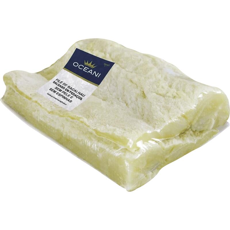 Filé de Bacalhau Salgado Oceani Preço por quilo no pacote