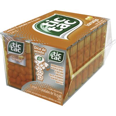 Pastilha Tic Tac Laranja 14x16g