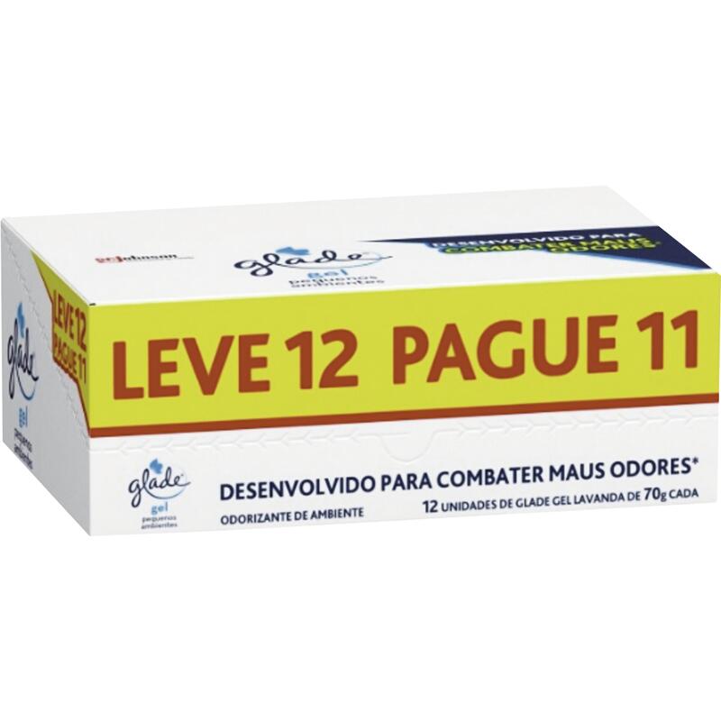 Desodorizador em Gel Glade Home Lavanda 12 un