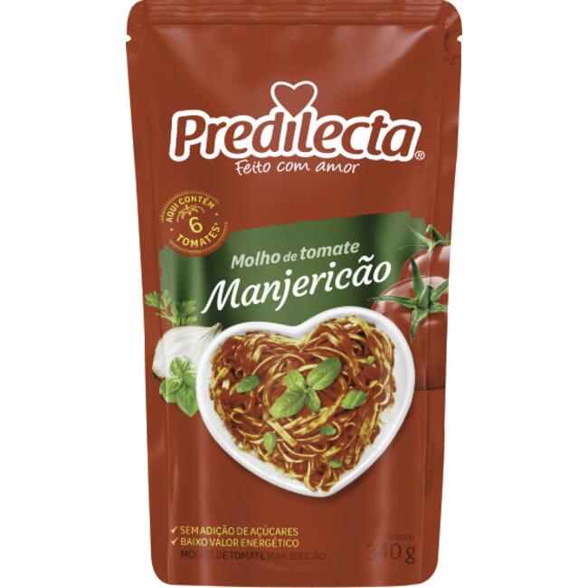 Molho de Tomate Predilecta Manjericão 340g